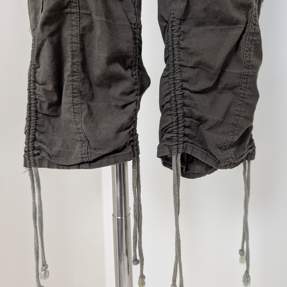 INC Cargo Capris Drawstrings Long Shorts Bermuda Mid Rise - Picture 2 of 11